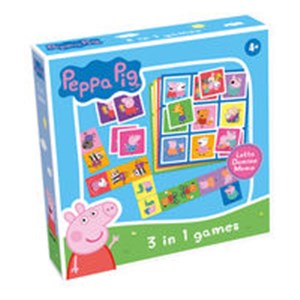 Picture of Świnka Peppa gra 3w1 (Lotto,Domino,Memo) Peppa Pig