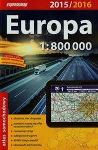 Obrazek Europa atlas samochodowy 1:800 000