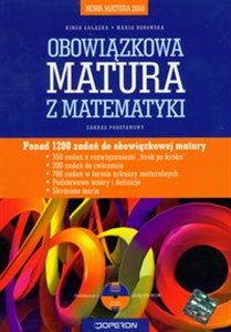 Obrazek Nowa Matura 2010 Obowiązkowa matura z matematyki zadania z płytą CD Zakres podstawowy