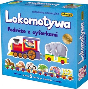 Obrazek Lokomotywa Podróże z cyferkami