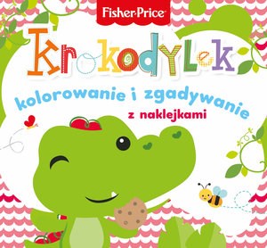 Obrazek Fisher Price Kolorowanka podłogowa Krokodylek kolorowanie i zgadywanie z naklejkami