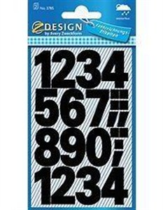 Obrazek Naklejki czarne cyfry - 25mm