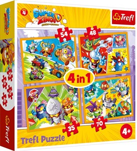 Picture of Puzzle 4w1 (35,48,54,70) Super Zings bohaterowie serii 4 34343