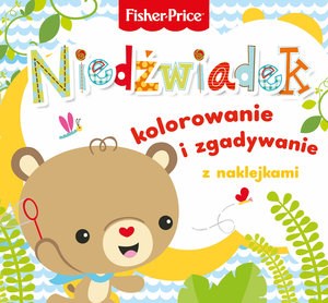 Obrazek Fisher Price Kolorowanka podłogowa Niedźwiadek kolorowanie i zgadywanie z naklejkami