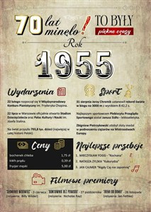 Obrazek Karnet Urodziny 70