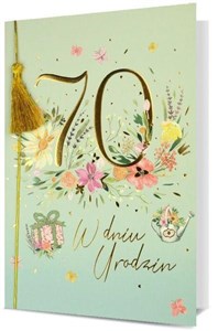 Picture of Karnet B6 Urodziny 70