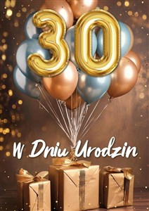 Picture of Karnet B6 3D Urodziny 30