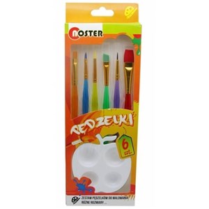 Picture of Pędzelki PW-076 6 sztuk z tacką NOSTER