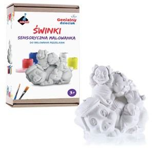 Picture of Sensoryczna malowanka Świnki do malowania pędzelkiem