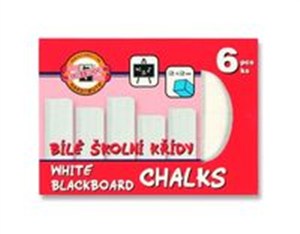 Picture of Kreda biała szkolna do tablic 6 sztuk