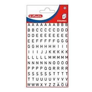 Obrazek Etykiety Literki czarne