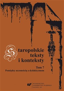 Obrazek Staropolskie teksty i konteksty T.7