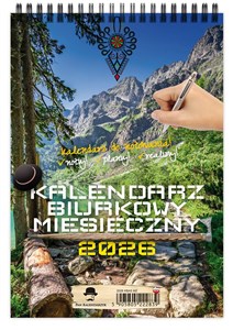 Picture of Kalendarz 2026 Biurkowy pionowy miesięczny na spirali Kb A5- Mz