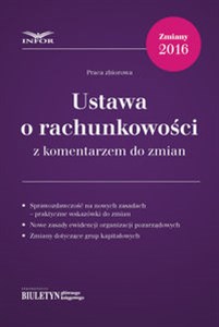 Obrazek Ustawa o rachunkowości z komentarzem do zmian