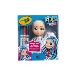 Picture of Lalka Colour'n'Style Friends Sky CRAYOLA