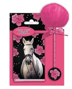 Picture of Notesik i długopis z pomponem Horse