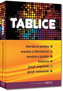 Picture of Tablice literatura polska wiedza o literaturze wiedza o języku historia język angielski język niemiecki