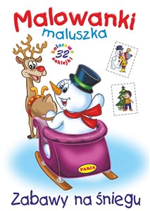 Obrazek Zabawy na śniegu malowanki maluszka