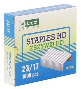 Obrazek Zszywki 23/17 1000 sztuk D.RECT