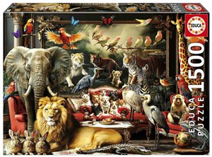 Picture of Puzzle 1500 Zwierzęta w salonie 113421