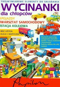 Picture of Wycinanki dla chłopców Pojazdy warsztat samochodowy stacja kolejowa