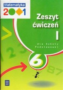 Obrazek Matematyka 2001 6 Zeszyt ćwiczeń Część 1 szkoła podstawowa