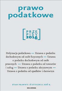 Picture of Prawo podatkowe Przepisy 2016