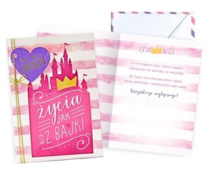 Obrazek Karnet B6 Urodziny zamek