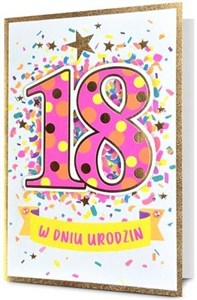 Obrazek Karnet Urodziny Osiemnastka