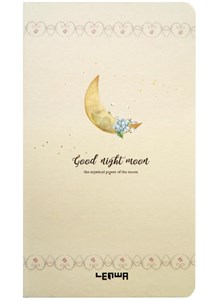 Obrazek Notes H5/96K Księżyc i kwiaty