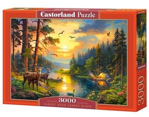 Picture of Puzzle 3000 Sunset over Forest River C-300686-2