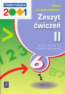 Picture of Matematyka 2001 6 Zeszyt ćwiczeń Część 2 Pora na sprawdzian szkoła podstawowa