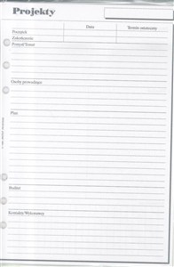 Obrazek Wkład do organizera A5 Projekty ANTRA