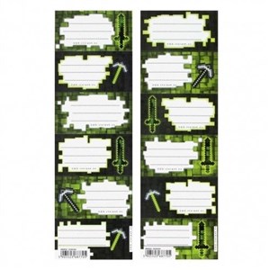 Picture of Naklejki na zeszyt Pixel (25szt)