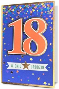 Picture of Karnet Urodziny Osiemnastka