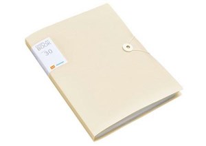 Obrazek Teczka plastikowa na gumkę z koszulkami beżowa