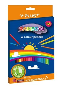 Picture of Kredki ołówkowe Rainbow + temperówka 18 kol