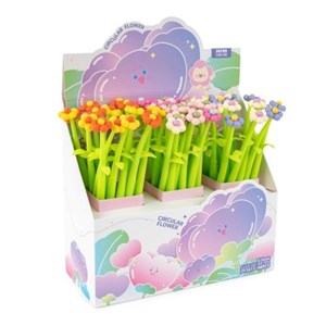 Obrazek Długopis żelowy Silky Flowers (48szt)