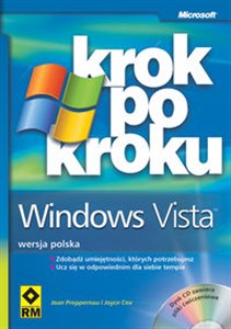Obrazek Krok po kroku Windows Vista + CD Zdobądz umiejętności których potrzebujesz