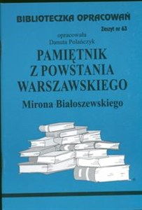 Obrazek Biblioteczka Opracowań Pamiętnik z Powstania Warszawskiego Mirona Białoszewskiego Zeszyt nr 63
