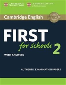 Obrazek Cambridge English First for Schools 2 Student's Book with answers