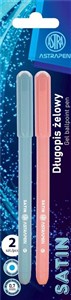Obrazek Długopis kulkowy Satin 2 szt ASTRA