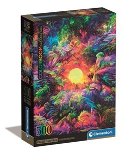 Picture of Puzzle 500 Compact Psychedelic Jungle Sunrise 35530