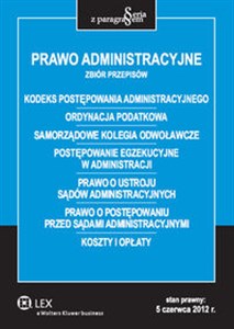 Picture of Prawo administracyjne Zbiór przepisów