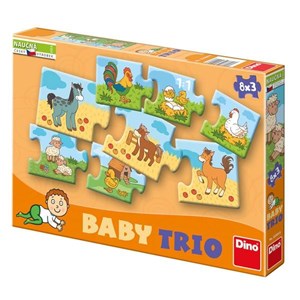 Picture of Puzzle Baby rodzina 8x3 DINO