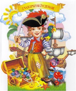 Picture of Karnet składany 3D - Pirat