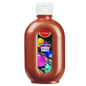 Obrazek Farba plakatowa metaliczna żółta 300ml