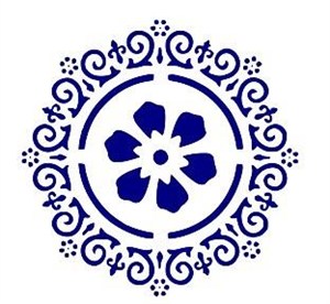 Obrazek Szablon zmywalny ornament 20x30cm