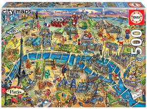 Picture of Puzzle 500 Mapa Paryża G3
