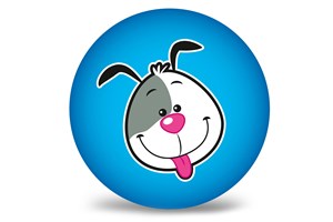 Obrazek Piłka PVC Piesek 230 mm